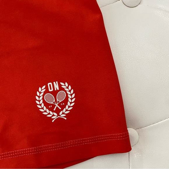 3/30$🤍 OLD NAVY | High waisted power soft biker shorts In cherry tomato - Picture 6 of 11